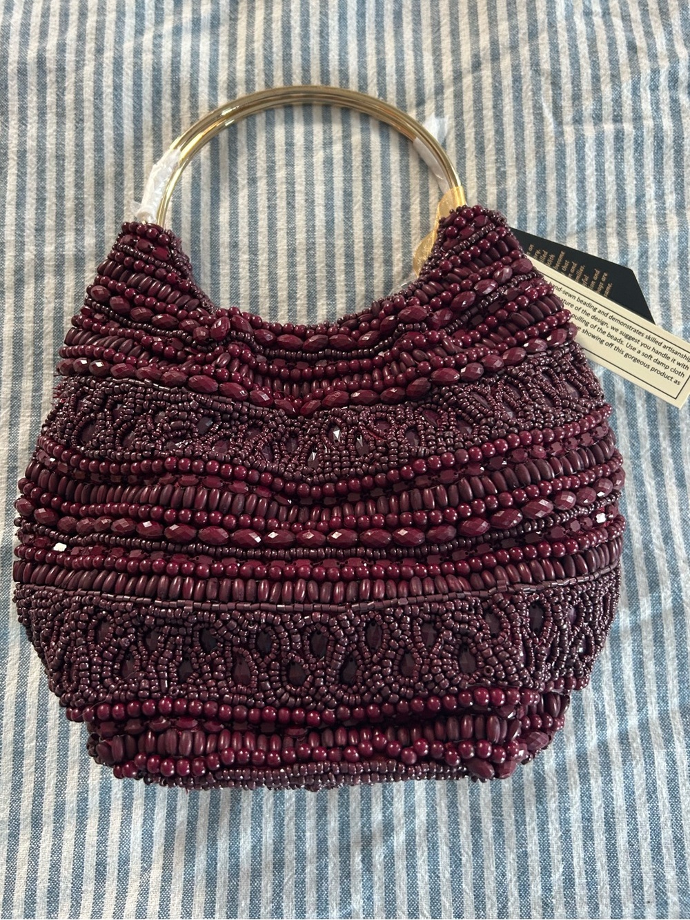 NWT Beaded Clutch
